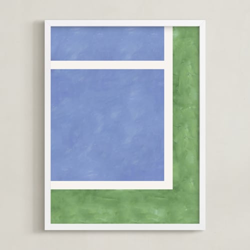 This is a blue deuce kids wall art by Alicia Abla called your serve 2