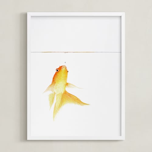 This is a carrot peel kids wall art by Deborah Chou called aquatic high jump 1 of 3