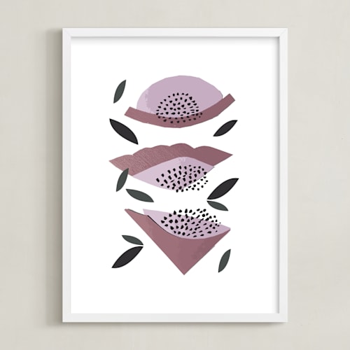 This is a dusty rose kids wall art by Jenna Skead called honey melon