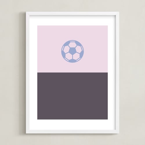 This is a orchid kids wall art by pacifica project called 3 season sport | soccer