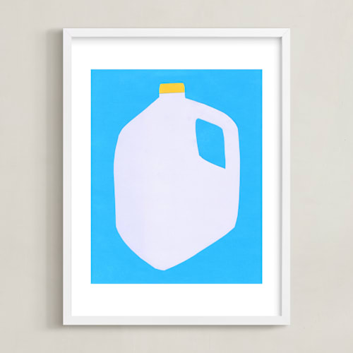 This is a sky kids wall art by Elliot Stokes called two percent milk