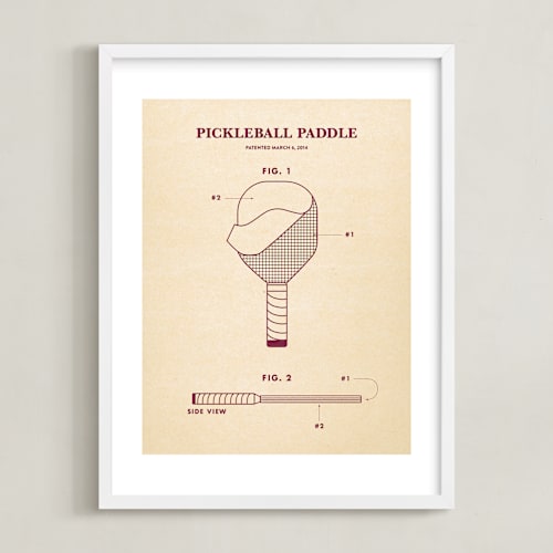 This is a dink pink kids wall art by Jayne Alfieri called pickleball posters 2