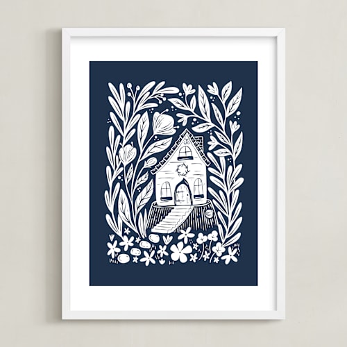 This is a midnight kids wall art by Kristen Knechtel called fairy house