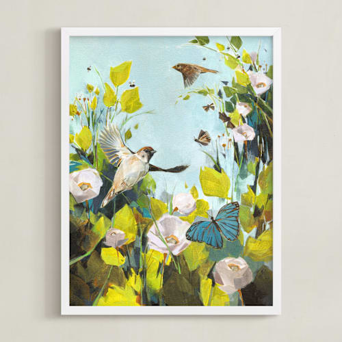 This is a sky kids wall art with standard by Jess Franks called fly
