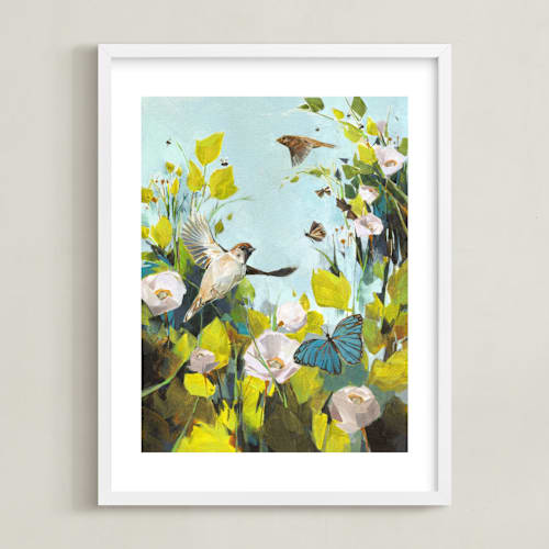 This is a sky kids wall art by Jess Franks called fly