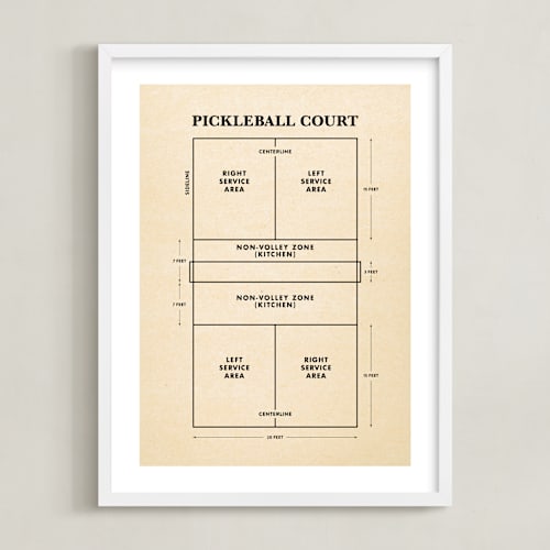 This is a backhand black kids wall art with standard by Jayne Alfieri called pickleball posters 1