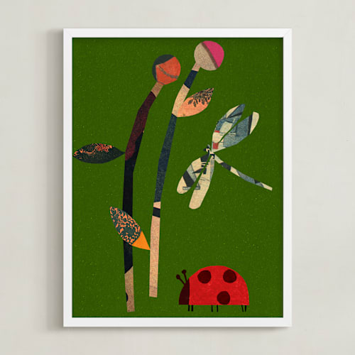 This is a leaf kids wall art with standard by Sumak Studio called on the ground 1