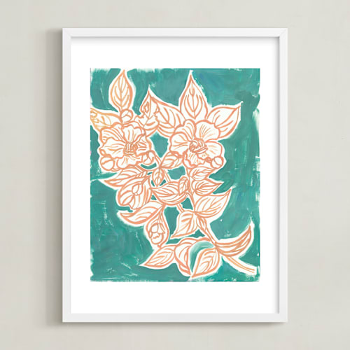 This is a eucaptulus green kids wall art by Lise Gulassa called lush botanical gallery iii