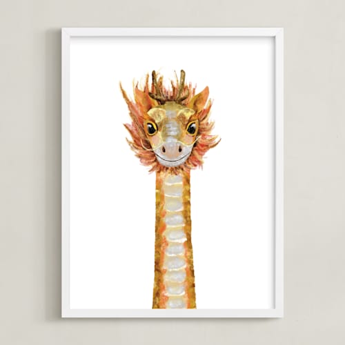 This is a golden sun art by Cass Loh called baby animal dragon