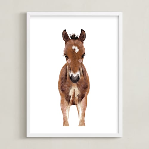 This is a caramel truffle art by Cass Loh called baby animal horse