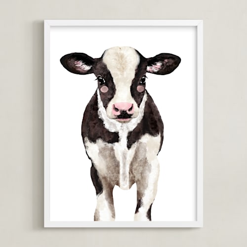 This is a dark chocolate art by Cass Loh called baby animal ox