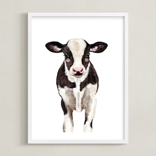 This is a dark chocolate art by Cass Loh called baby animal ox