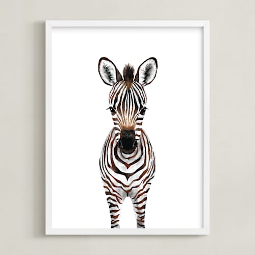 This is a dark chocolate art by Cass Loh called baby zebra 2