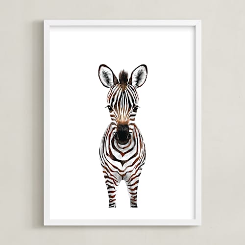 This is a dark chocolate art with standard by Cass Loh called baby zebra 2