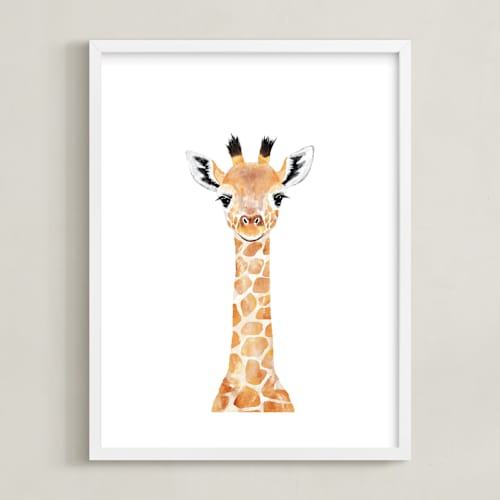 This is a nacho cheese art by Cass Loh called baby giraffe 2