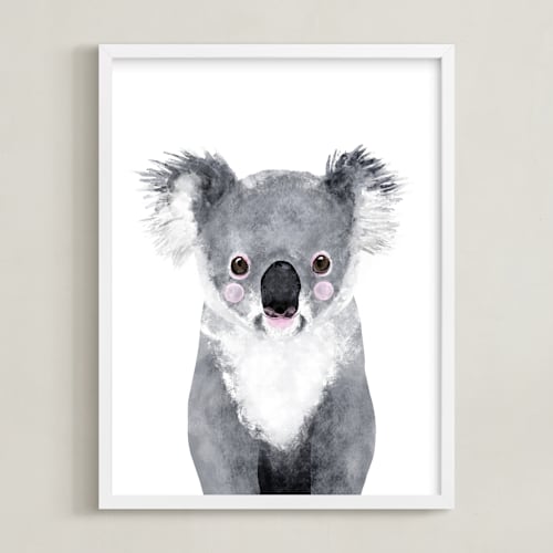 This is a pebble art by Cass Loh called baby koala