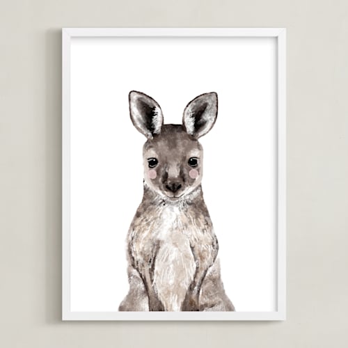 This is a hazelnut art by Cass Loh called baby kangaroo