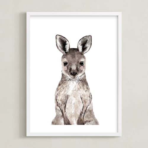 This is a hazelnut art by Cass Loh called baby kangaroo