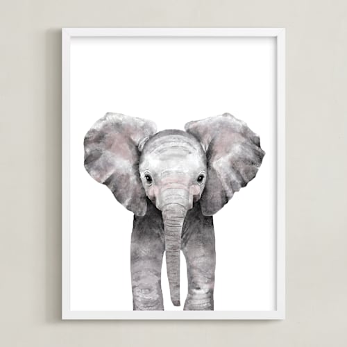 This is a stone art by Cass Loh called baby animal elephant