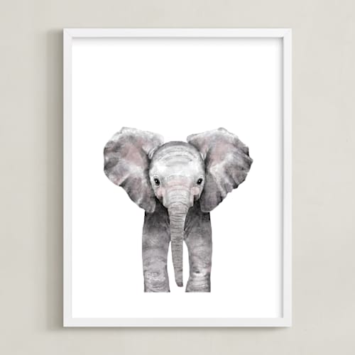 This is a stone art by Cass Loh called baby animal elephant
