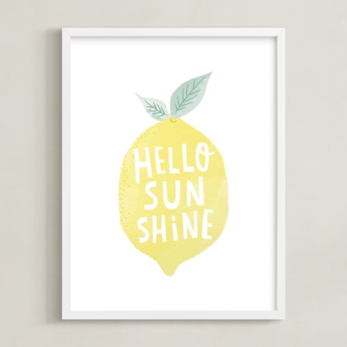 This is a lemon art by Karidy Walker called sunshine lemon