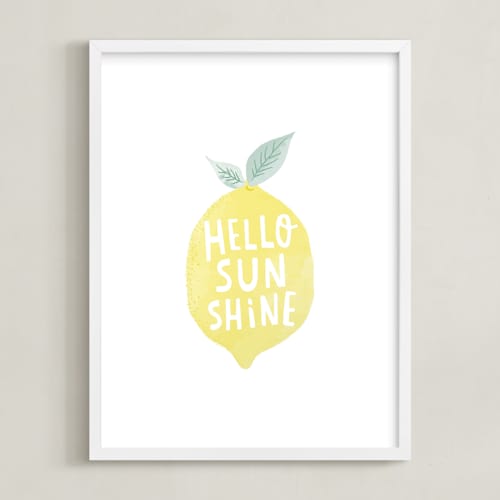 This is a lemon art by Karidy Walker called sunshine lemon