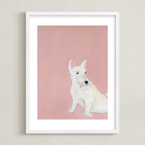 This is a white art by Mary Ketch called who's there?