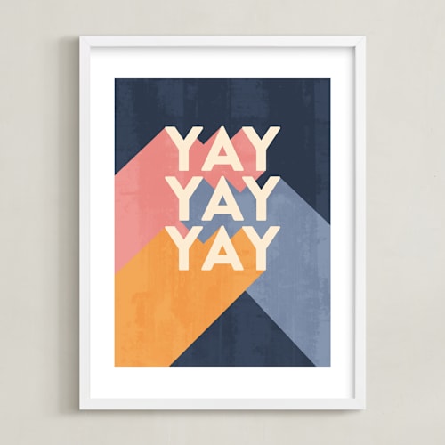 This is a navy art by Sophie Owens called overjoyed