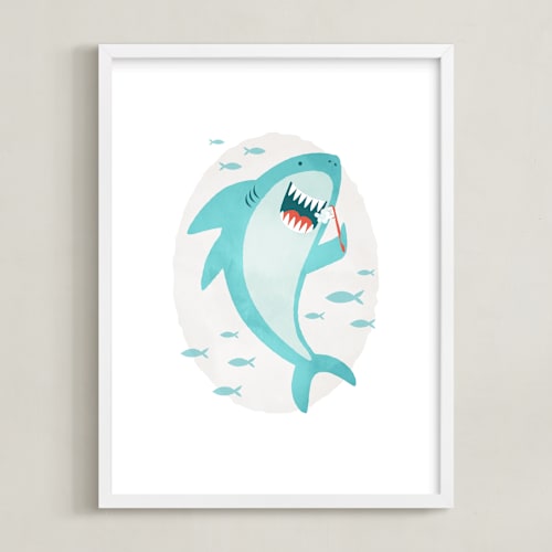 This is a ocean art by Susan Asbill called great white teeth