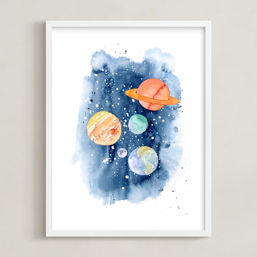 This is a celestial art by Katrina Pete called planetary adventure