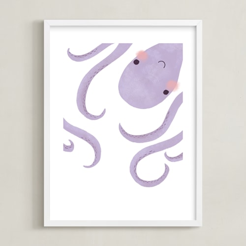 This is a violet art by Jackie Crawford called little septopus