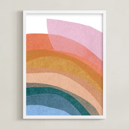 This is a rainbow art by Carrie Moradi called paper rainbow