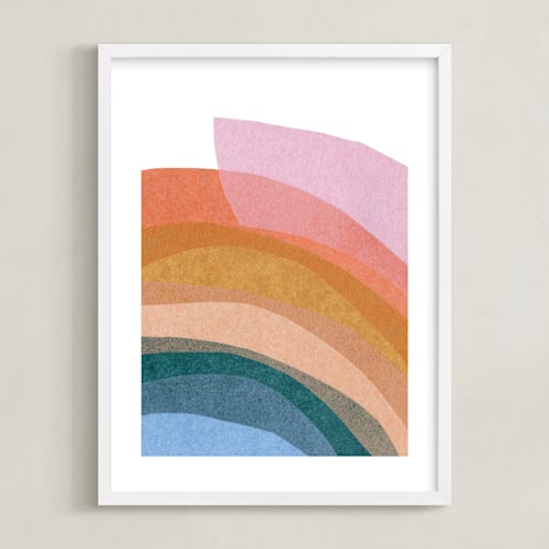 This is a rainbow art by Carrie Moradi called paper rainbow