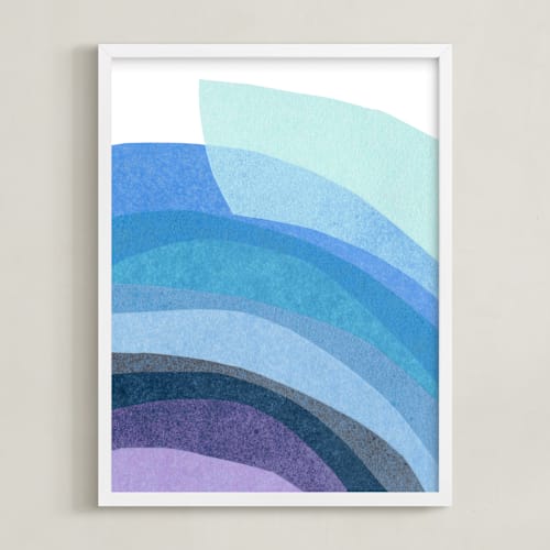 This is a cool cat art by Carrie Moradi called paper rainbow