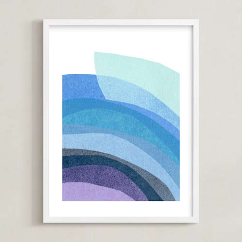 This is a cool cat art by Carrie Moradi called paper rainbow