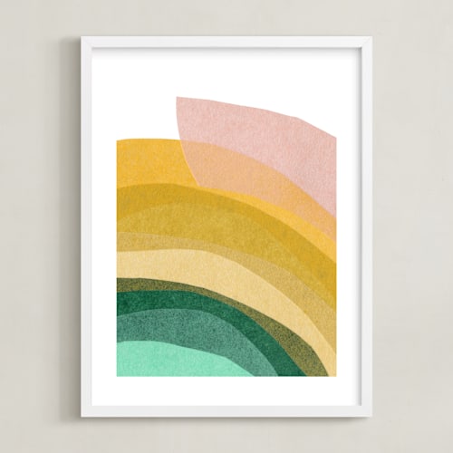 This is a melon mint art by Carrie Moradi called paper rainbow