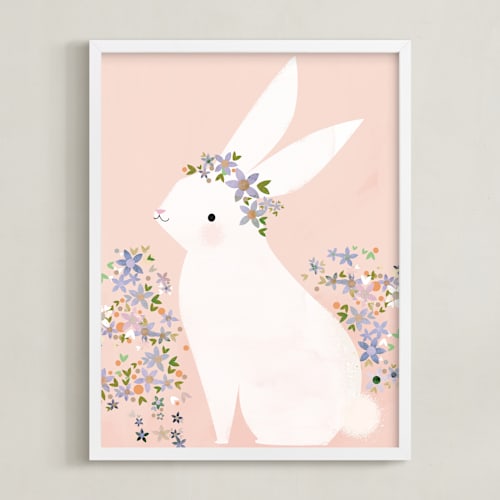 This is a petal art by Lori Wemple called bunny