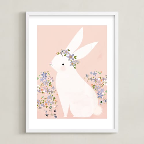 This is a petal art by Lori Wemple called bunny