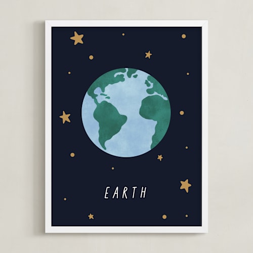 This is a night art by Elly called solar system i (earth)