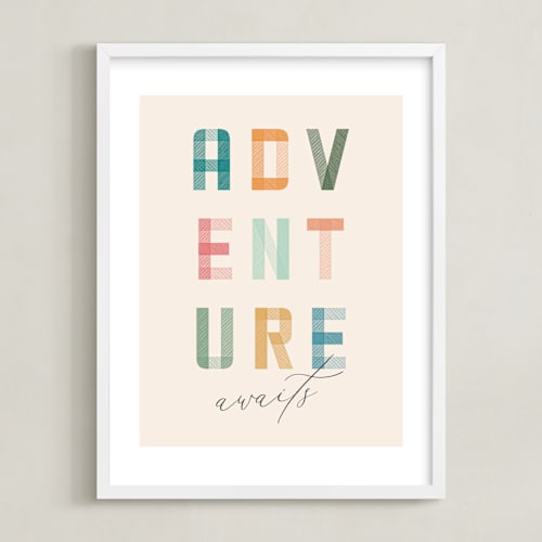 This is a paper art by Brandy Folse called adventure lies ahead