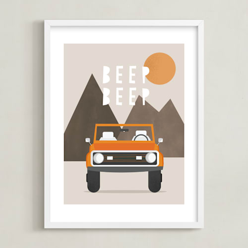 This is a tangerine art by Christie Garcia called beep beep