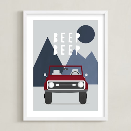This is a cherry bomb art by Christie Garcia called beep beep