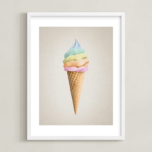 This is a sherbet art by Paola Benenati called rainbow ice cream