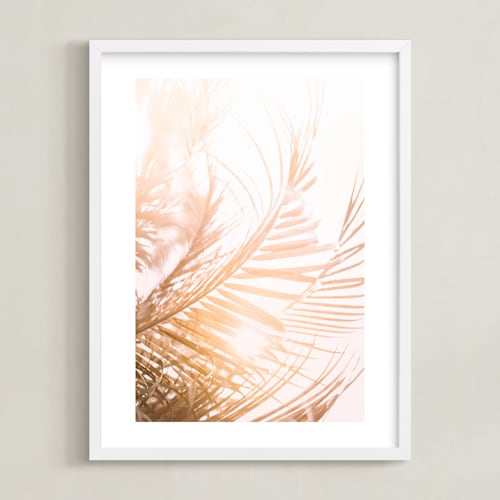 This is a blush art by Kamala Nahas called pretty palms ii