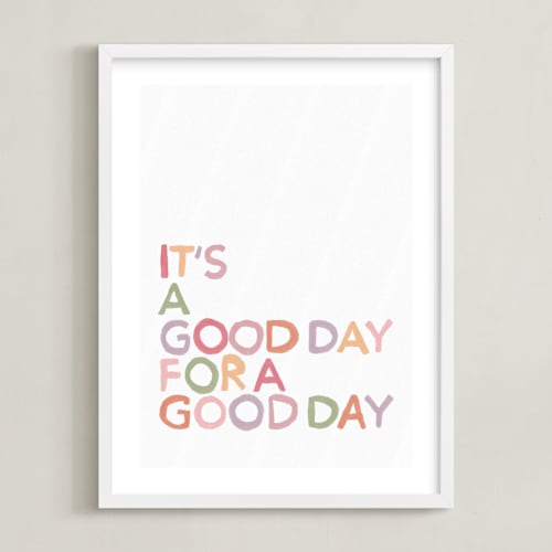 This is a boho art by Inkblot Design called good day vibes