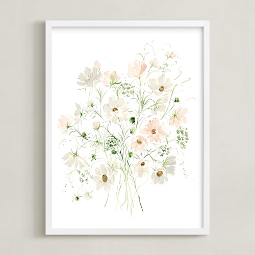 This is a blush art with standard by Leah Bisch called cosmos