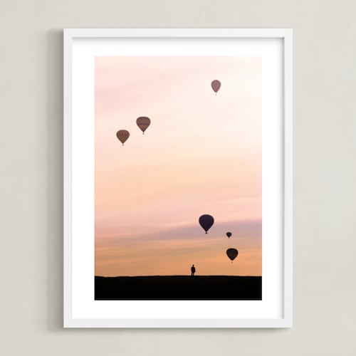 This is a sunset peach art by Lisa Sundin called the dreamer