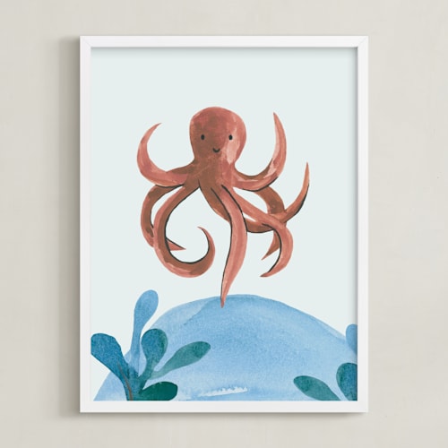 This is a octopus art by Teju Reval called ocean friends iv