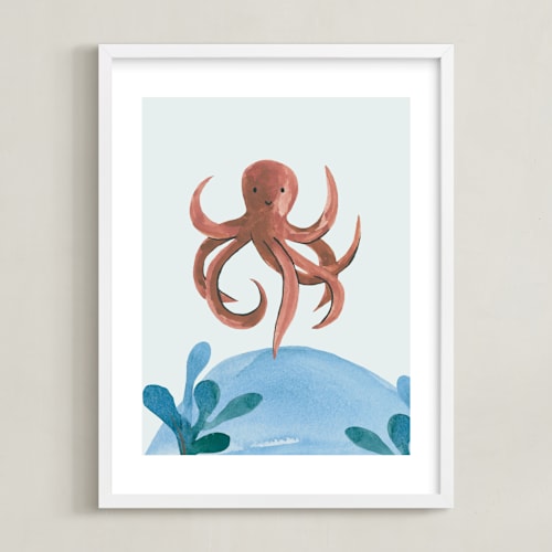This is a octopus art by Teju Reval called ocean friends iv