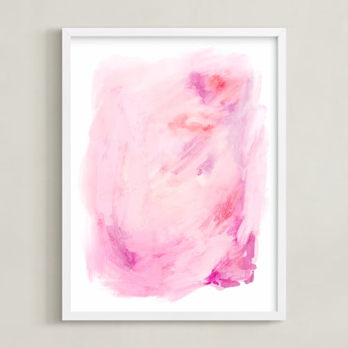 This is a passion pink art with standard by Britt Mills called deconstructed peonies